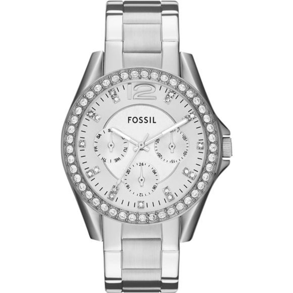 Womens Watch With Crystal Accents And Stainless Steel Bracelet Band